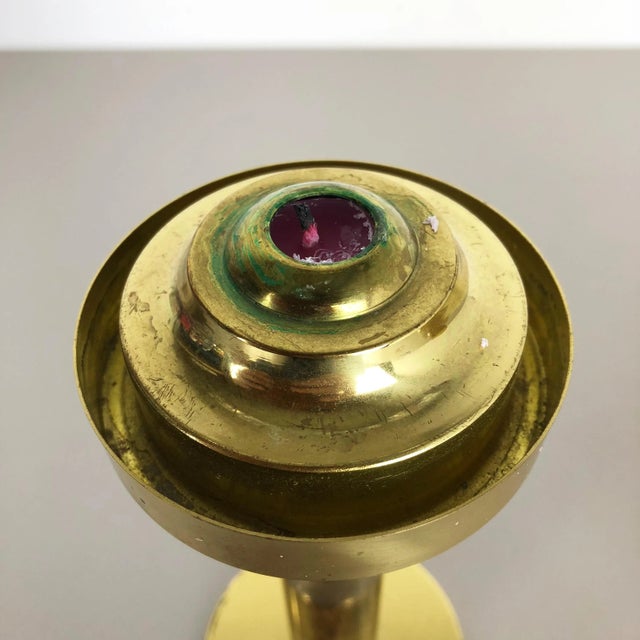 Brass & Glass Claudia Candleholder from Hans-Agne Jakobsson, Markaryd, Sweden, 1960s For Sale - Image 15 of 18
