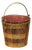 English Oak Bucket with Brass Handle and Horizontal Braces, circa 1880 For Sale
