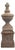 Neoclassical Cast Stone Garden Finial on Pedestal 44 Inch For Sale