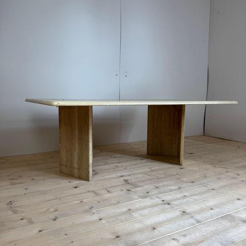 Vintage Travertine Coffee Table, 1970s For Sale - Image 6 of 8