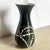 Black Vintage 1989 Black & White Sgraffito Pottery Vase by the Curras Brothers For Sale - Image 8 of 8
