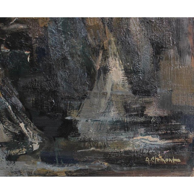 A. Clement, The Washerwomen, 20th Century, Oil Painting on Board, Framed For Sale - Image 10 of 18