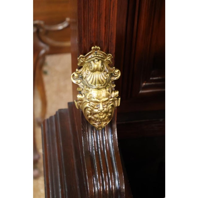 Ansonia Mahogany Bronze Mounted Floor Clock Grandfather Clock Circa 1900 For Sale - Image 4 of 18