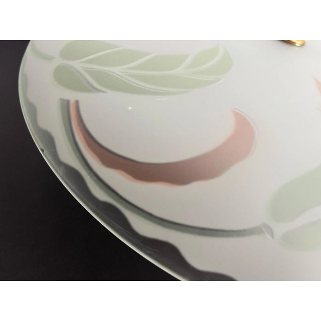 1940s Art Nouveau Leafy Ceiling Light For Sale - Image 15 of 18