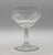 Set of ten Val. St. Lambert Riviera pattern champagne coupes, 1961-1982, Belgium. Hand blown & cut with panelled bowls &...