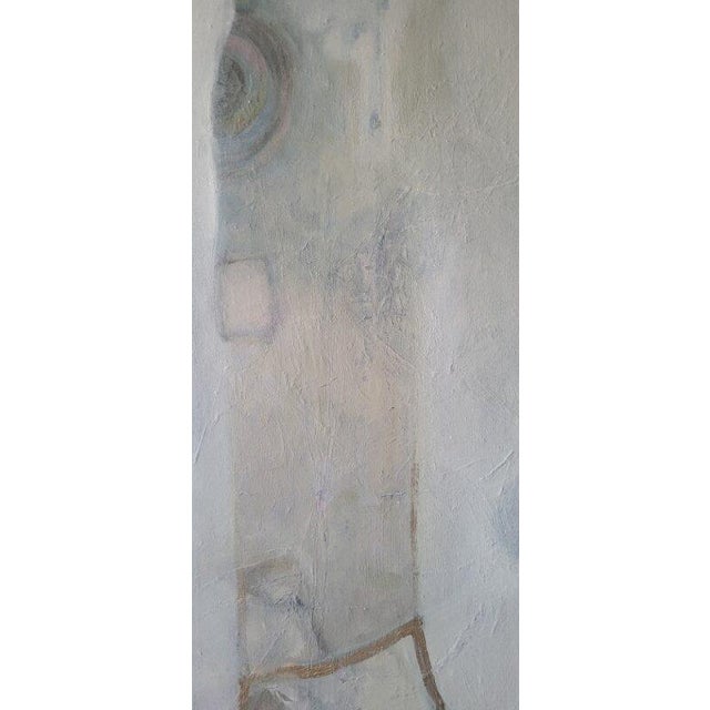 Title: In the Crumbling Sculpture Garden (She Knelt Down) 48 X 60 Inch Contemporary Abstract Expressionist, Figurative Oil Painting. By Lynn Christian For Sale - Image 11 of 13