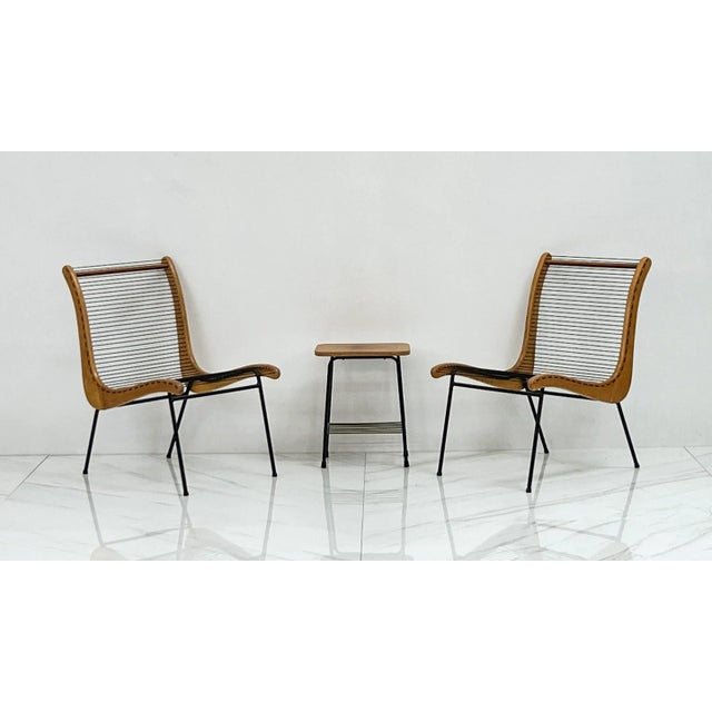 String Chairs With Matching Table by Carl Koch, Vermont Tubbs, 1950's For Sale - Image 13 of 13