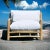 Bali Patio Teak Olefin Cushion Outdoor Lounge Chair by Artesia For Sale - Image 4 of 8