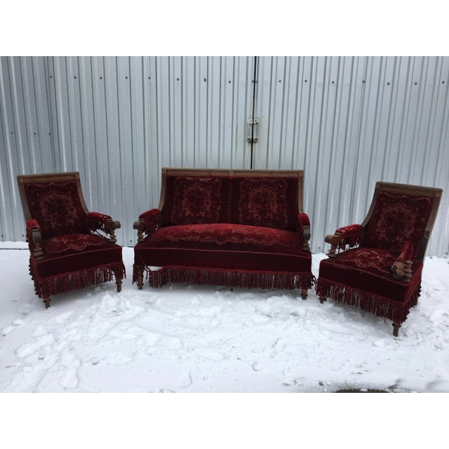 Walnut Living Room Set, Set of 3 For Sale - Image 15 of 15