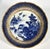18th Century Chinese Export Blue & White Tea Bowls and Underplates With English Clobbering - Set of 5 For Sale - Image 4 of 13