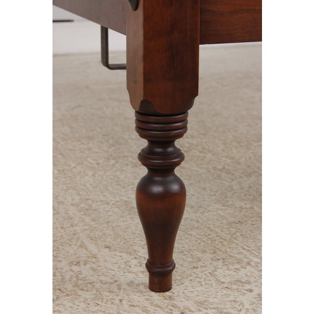 Bench Made Custom Cherry Queen Size Country Poster Bed For Sale - Image 14 of 17