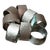 1970s Gorgeous Brushed Silver Set of 8 Napkin Rings For Sale