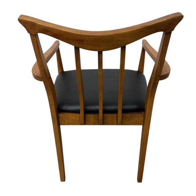 1960s Mid-Century Modern Blowing Rock Walnut Dining Chairs - Set of 6 For Sale - Image 5 of 8