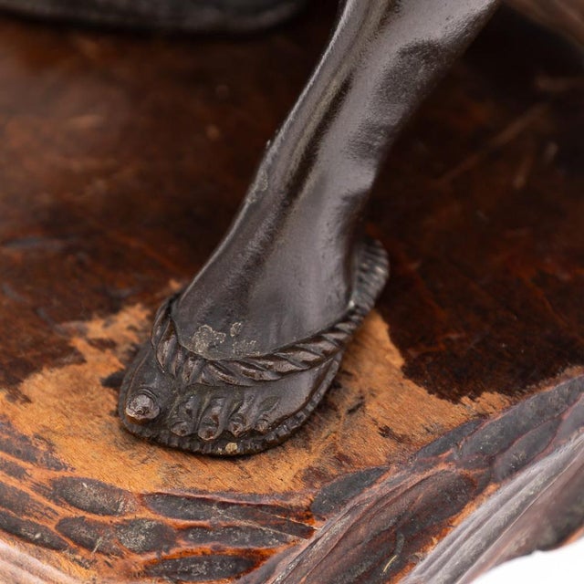 Antique Japanese Meiji Bronze Okimono, 19th Century For Sale - Image 14 of 18
