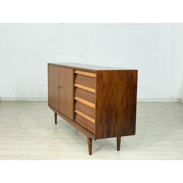 Brown Mid-Century Modern Sideboard in Wood, 1960s For Sale - Image 8 of 15