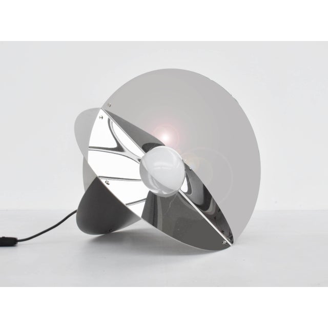 Luna Kinetic Lamp in Mirrored Metal by Rinaldo Cutini for New Lamp, Italy 1963 For Sale - Image 4 of 5