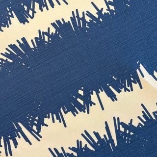 Schumacher in Navy Color Wave- 1.75 Yards For Sale