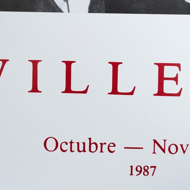 Paper Original Exhibition Poster by Moisès Villèlia Sala Gaspar, 1970s, 1987 For Sale - Image 7 of 11