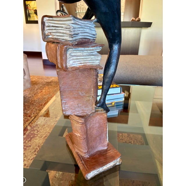 Bronze Tolla Inbar “Accumulating Knowledge” — Bronze Figurative Sculpture (2006) — 37.5” Signed and Dated For Sale - Image 8 of 9
