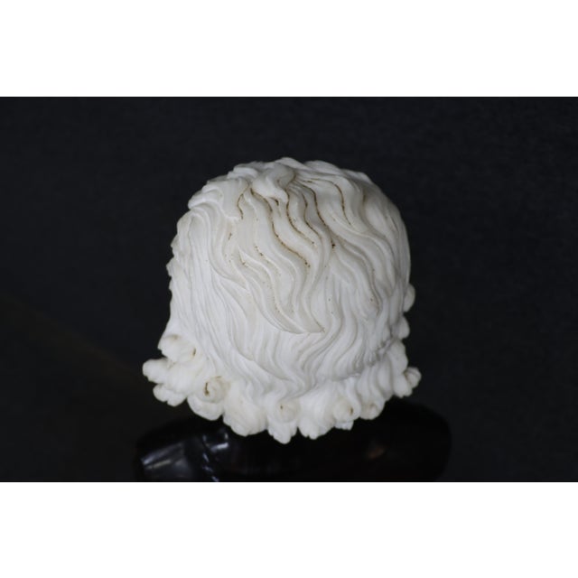 Wolfgang Mozart Tricolor Marble Bust For Sale - Image 9 of 16