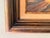Vintage Signed European Countryside Sunset Landscape Oil Painting in Wood Frame For Sale - Image 14 of 15