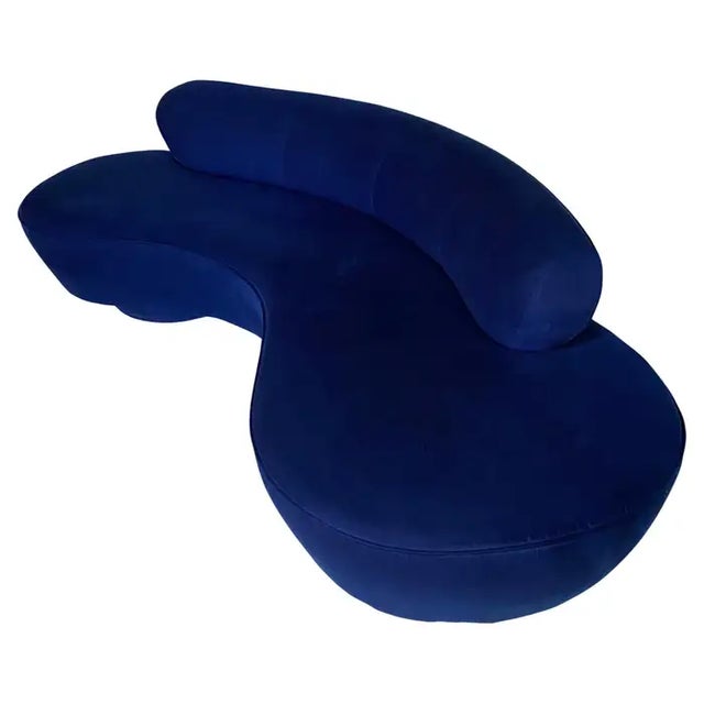Vladimir Kagan Serpentine Cloud Sofa for Directional, Signed For Sale In Philadelphia - Image 6 of 12