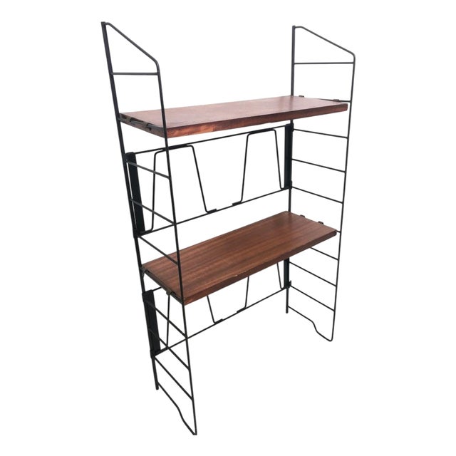 Vintage Modular Wall Bookcase, Italy, 1960s For Sale