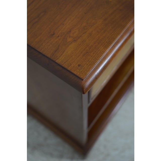 Pair Stickley Cherry 1 Drawer Nightstands For Sale - Image 10 of 18