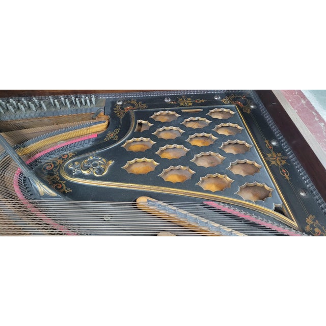 Circa 1860 Solid Rosewood Large Square Piano For Sale - Image 12 of 17