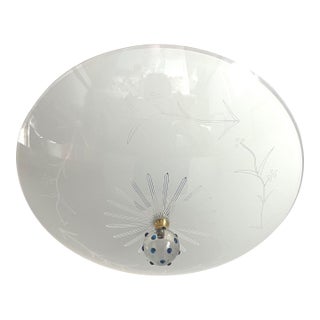 Modern Sunburst & Branches Flush Light For Sale