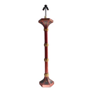 Painted Italian Style Floor Lamp For Sale