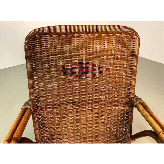 Rattan Lounge Chair by Erich Dieckmann, 1930s For Sale - Image 9 of 13