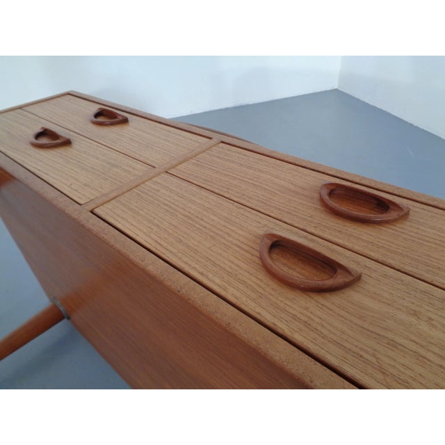 Danish Teak Chest of Drawers with Rotatable Tray, 1960s For Sale - Image 9 of 18