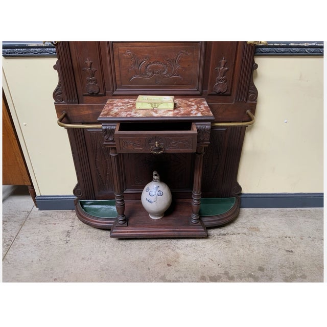 Antique Neo-Renaissance Wall Wardrobe, 1880 For Sale - Image 10 of 12
