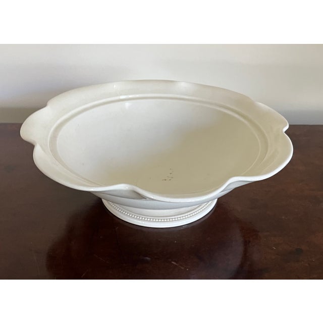 Mid 19th Century Antique 19th Century Wedgwood Creamware Centerpiece Bowl Circa 1879 For Sale - Image 5 of 11