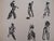 Modern Henri Michaux, Lettrisme 10 Figures, Lithograph For Sale - Image 3 of 6