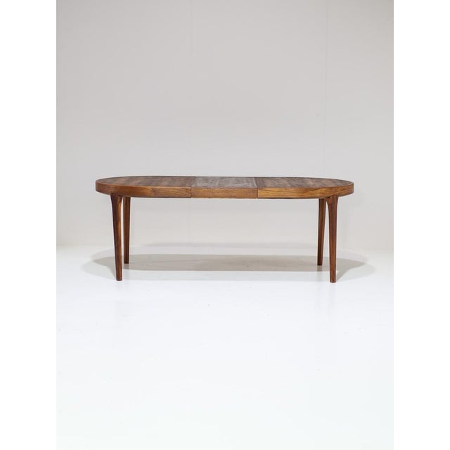 Mid-Century Modern Danish Oval Extendable Dining Table in Teak, 1960s For Sale - Image 3 of 18