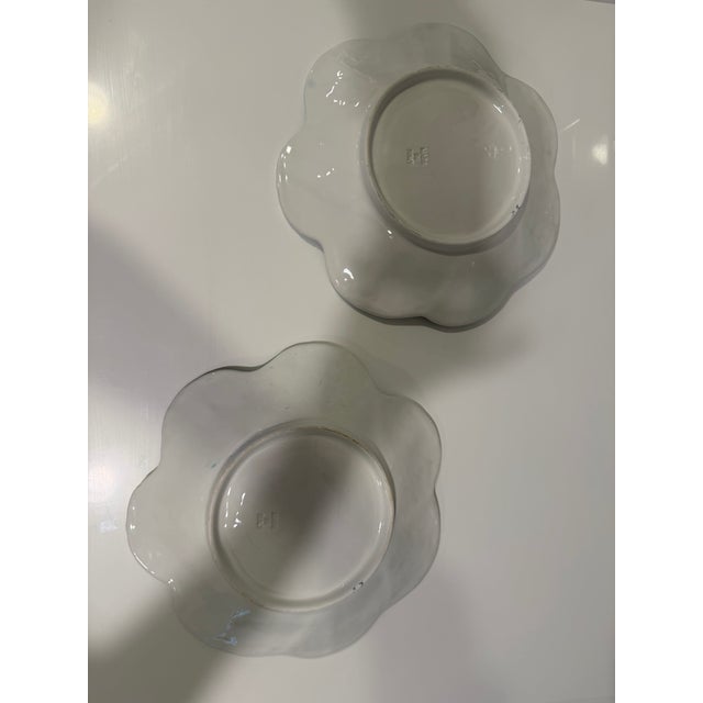 Late 20th Century Italian Cabbage Leaf Serving Bowls - a Pair For Sale In Houston - Image 6 of 6