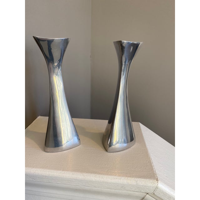 Vintage Nambe Candlesticks Set of 2 Chairish