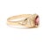 Modern 1ctw Pink Tourmaline & Diamond Ring, 14k Yellow Gold, Ring Size 5.75 For Sale - Image 3 of 6