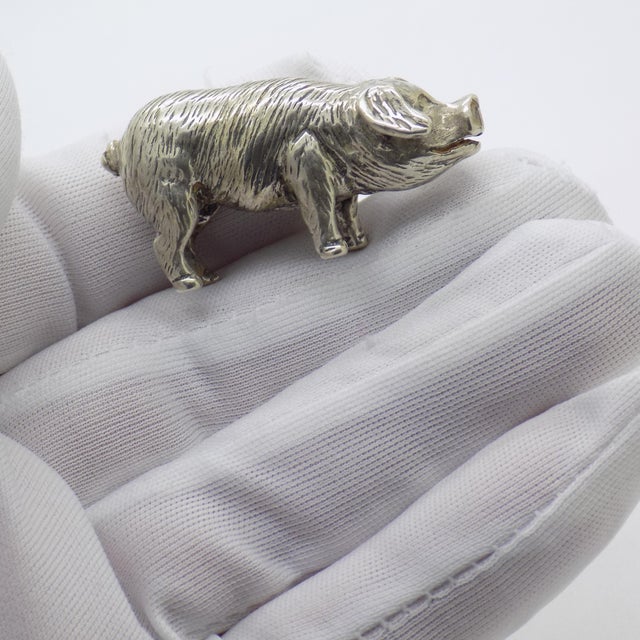 A charming pig figurine crafted in Italy between the 1960s and 1970s, a period when everyday subjects were often elevated...