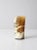 A rustic vintage decorative vase fashioned from a naturally shaped cow horn. The organic form and naturally varied...