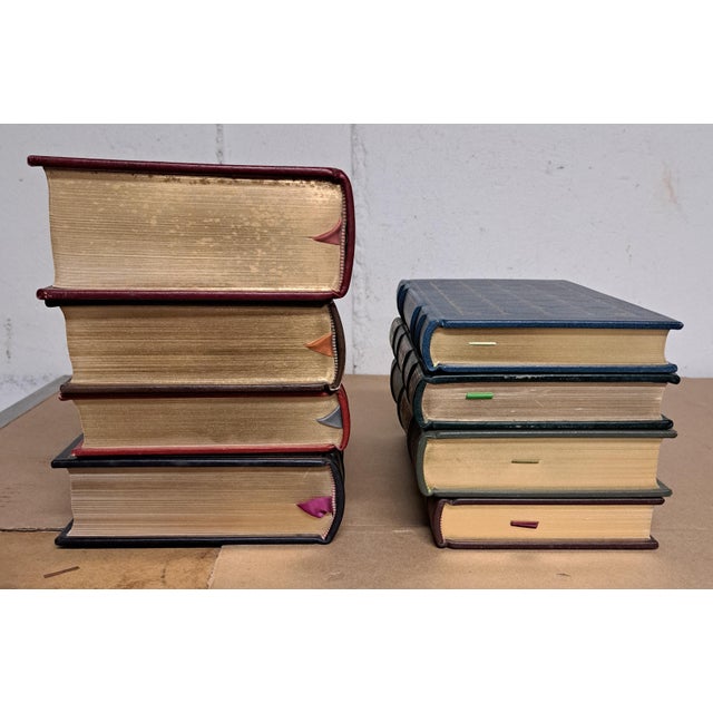 Franklin Library Vintage Leather Books Set of 8 For Sale - Image 4 of 9