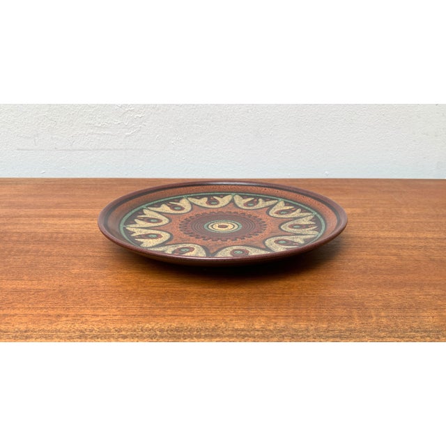 Vintage German Ceramic Wall Plate from Keramik Manufaktur Kupfermühle, 1970s For Sale - Image 11 of 14