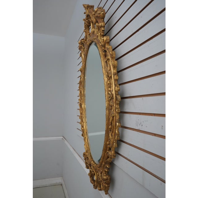 Age: Approx: 10 Years Old Details: Gold 9D Finish Beveled Glass Ornate Carved Frame High Quality Construction Large...