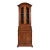 Guido Zichele Style Italian Provincial Carved Walnut Drop Front Secretary Desk With Lighted Bookcase Hutch, Circa 1970s For Sale