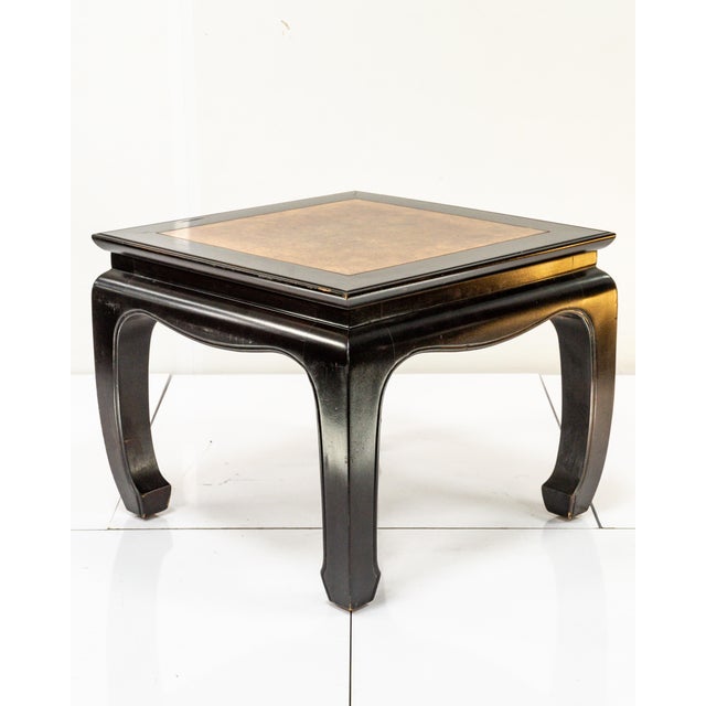 Black 1960s Vintage Chinoiserie Style Side Table For Sale - Image 8 of 8