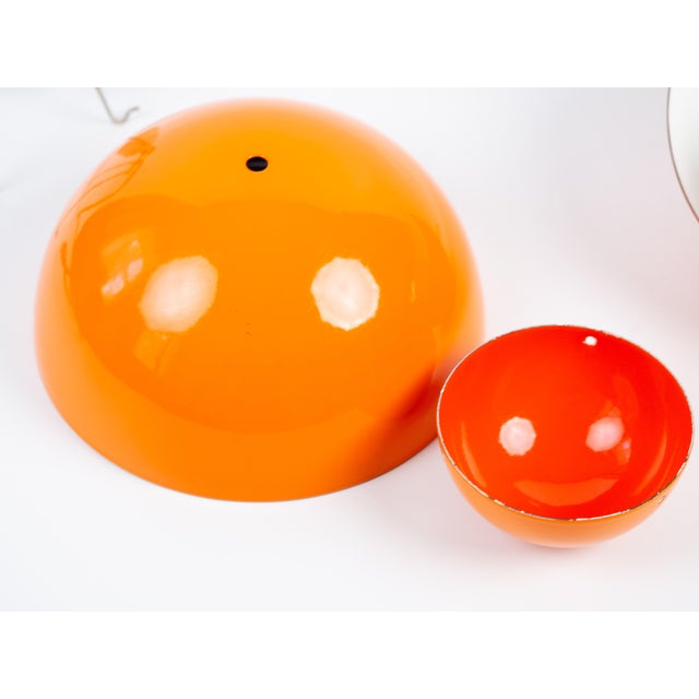 Paint Vintage FlowerPot Pendant Lamps by Verner Panton for Louis Poulsen, Set of 2 For Sale - Image 7 of 9
