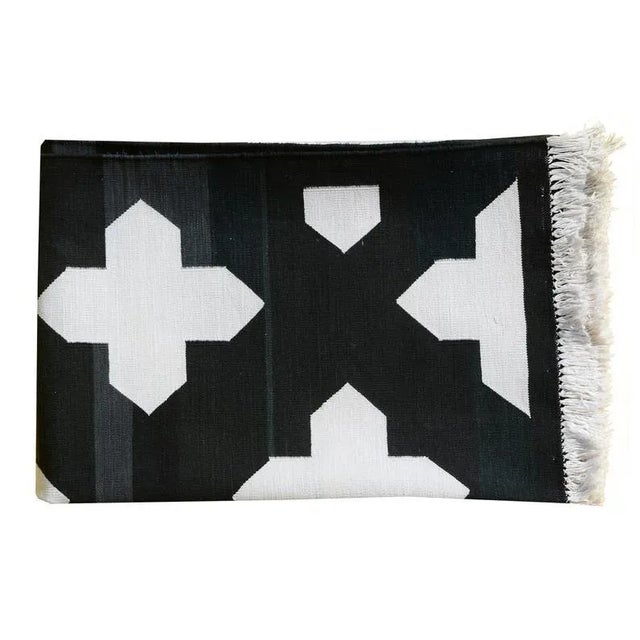 Casa Cosima Kajsa Rug, 5x8, Black For Sale - Image 4 of 5