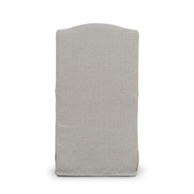 Slipcovered Dining Chair – Light Beige Upholstery For Sale In Greensboro - Image 6 of 11